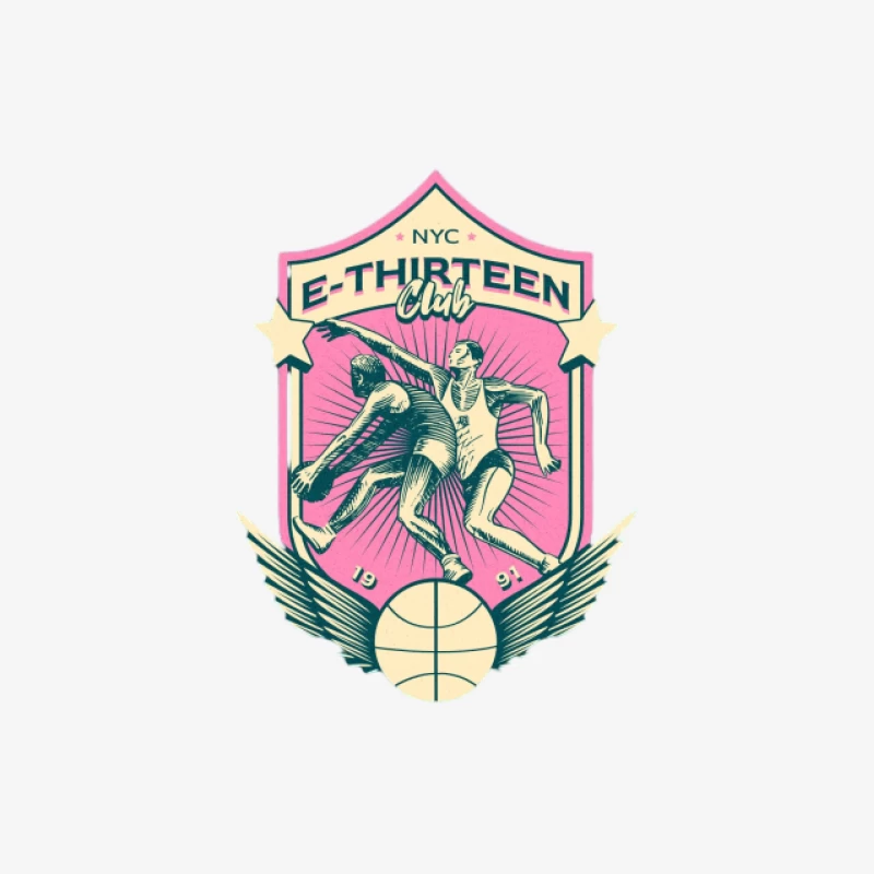 Emblème du club de basket E-Thirteen Femme Sweat-shirt à enfiler