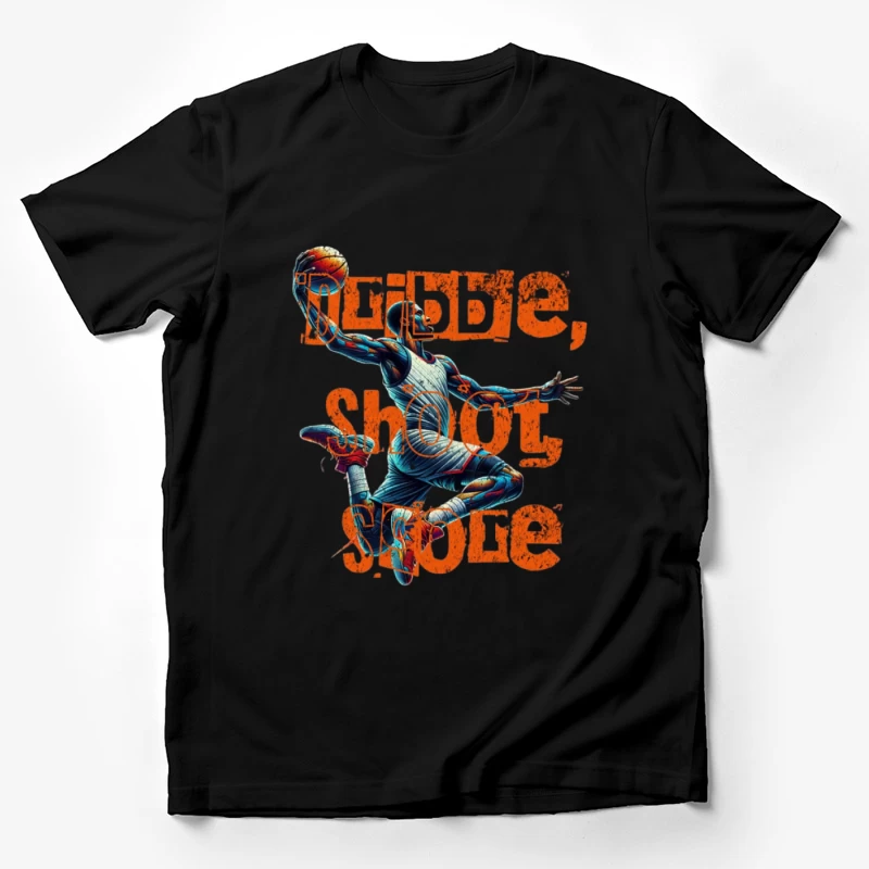 Dunkender Basketballspieler mit Motivationsslogan Herren T-Shirt