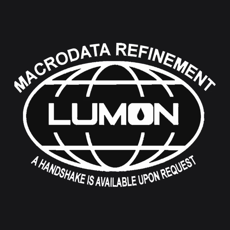 Lumon Industries Retro Corporate Globe Logo Male Pullover Hoodie