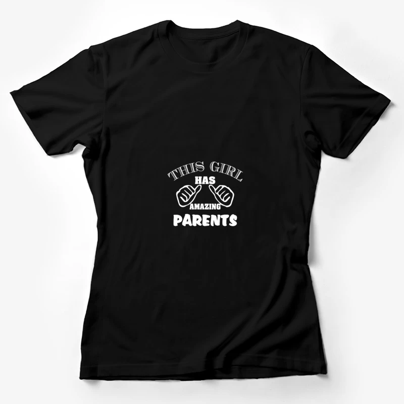 Design amusant pour filles avec parents Femme T-Shirt