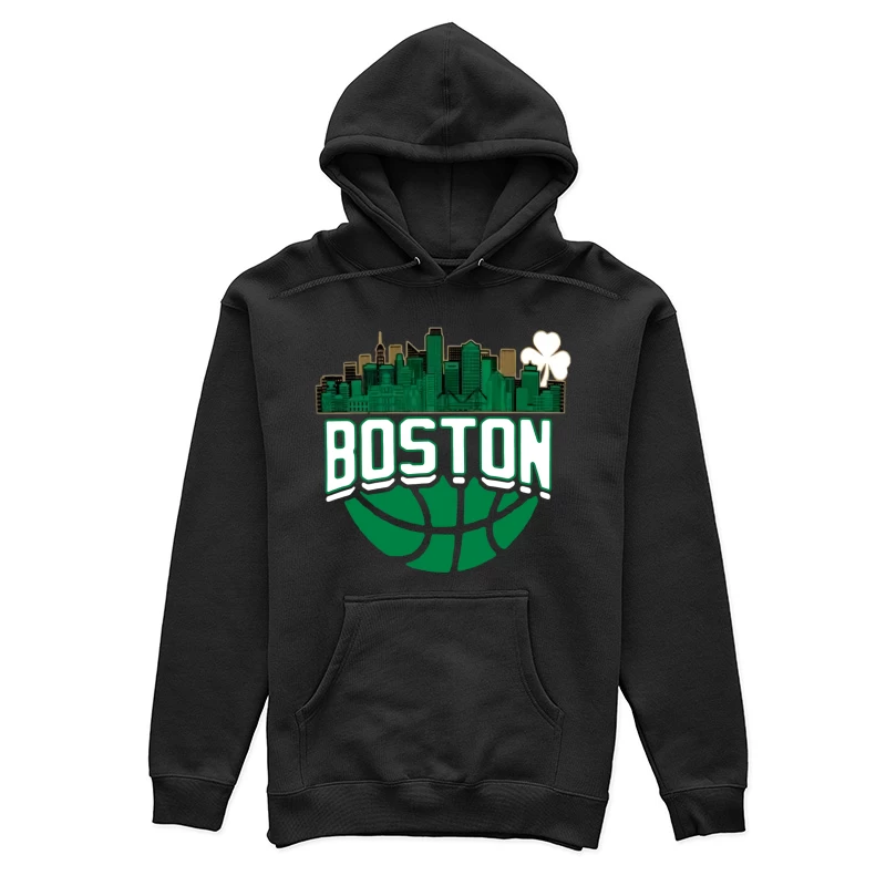Boston Skyline Basketball Design Damen Pullover Hoodie