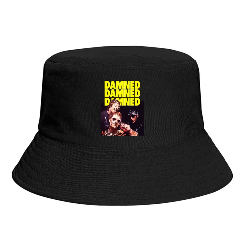 The Damned Punk Rock Band Vintage Album Cover Bucket Hat