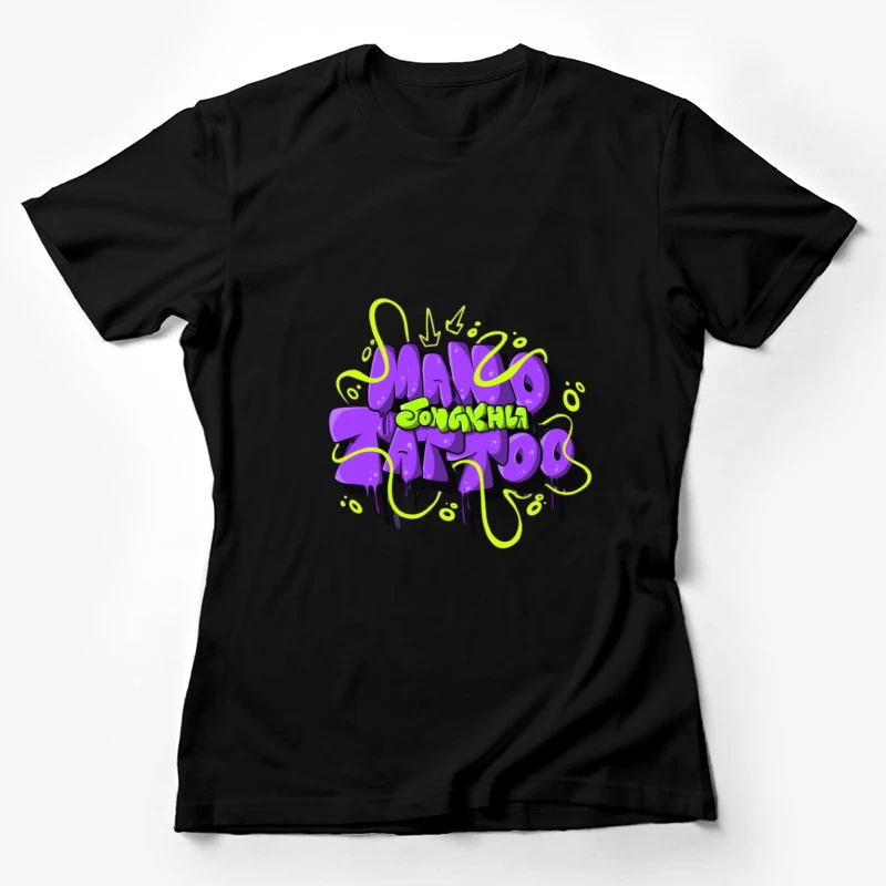 Graffiti-Stil-Tattoo-Design Damen T-Shirt