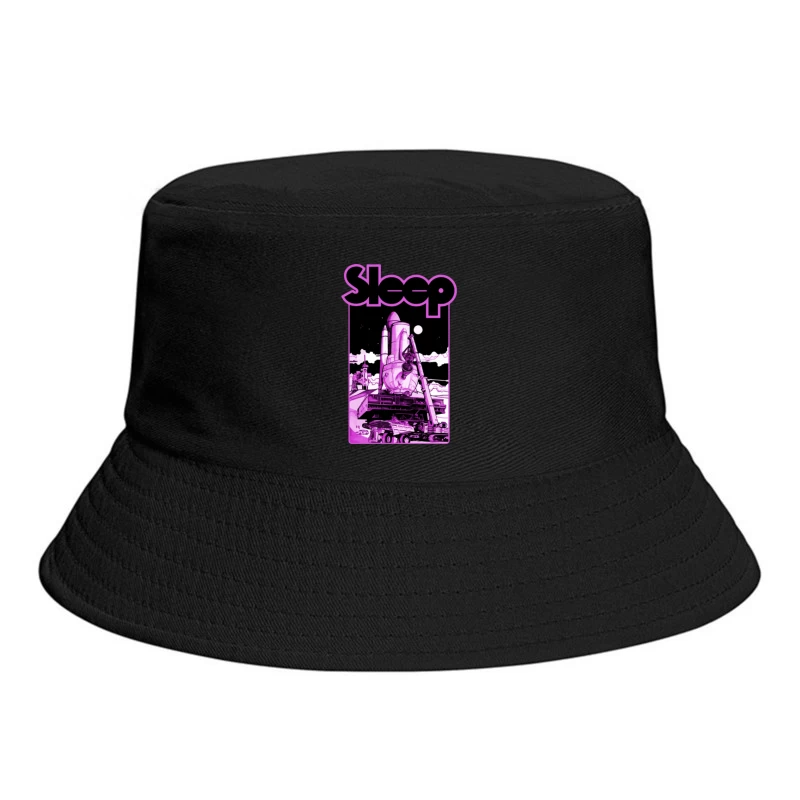 Sleep Band's Purple Rocket Industrial Space Art Bucket Hat