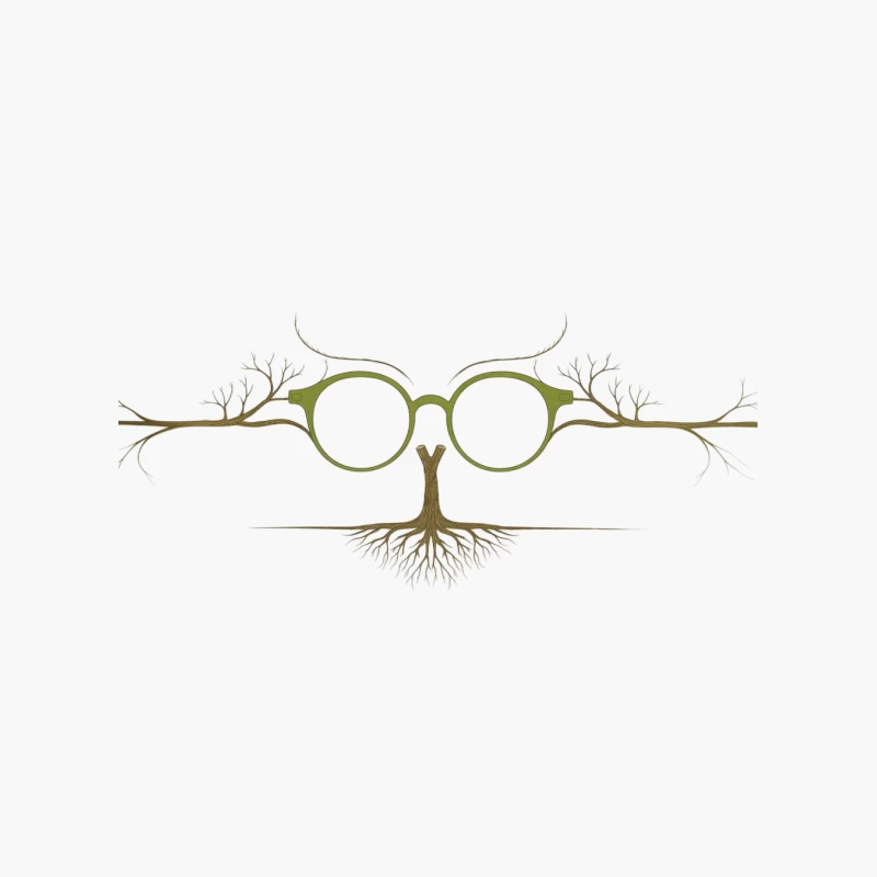 Natural Vision: Tree-Inspired Optical Illusion Cotton Tote Bag