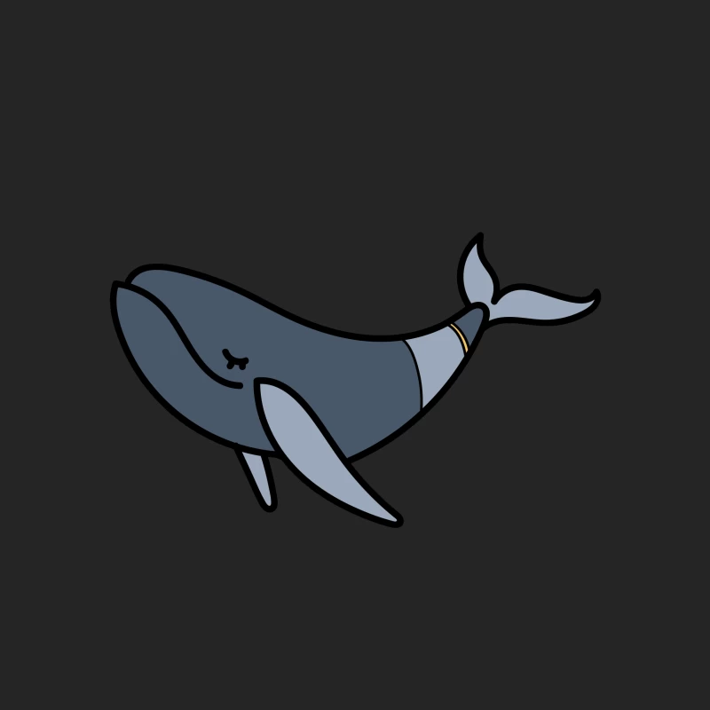 Baleine Heureuse Illustrée Homme Sweat-shirt à enfiler