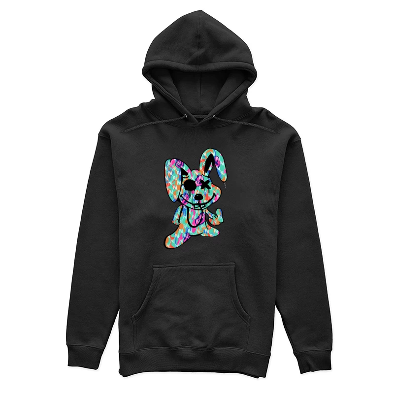 Farbenfroher Hase mit Muster Damen Pullover Hoodie