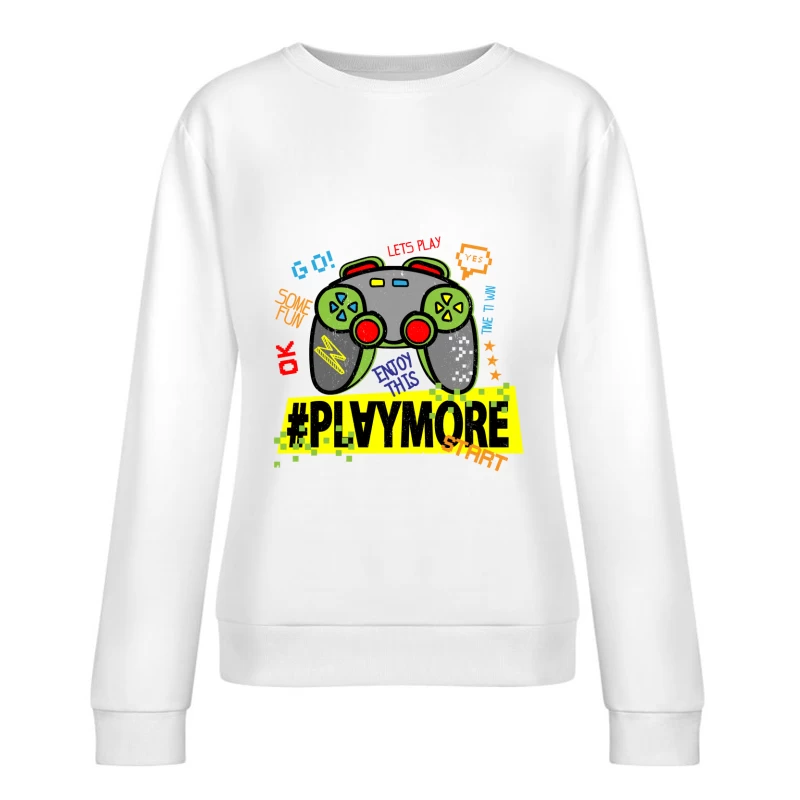 Gaming-Controller Grafik Design Damen Pullover Sweatshirt