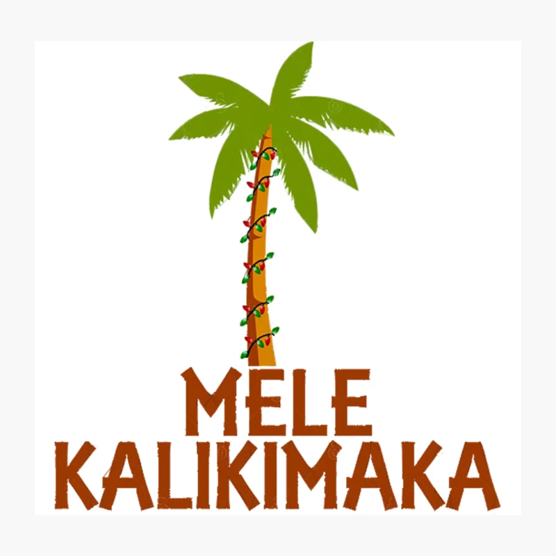 Mele Kalikimaka Throw Pillow