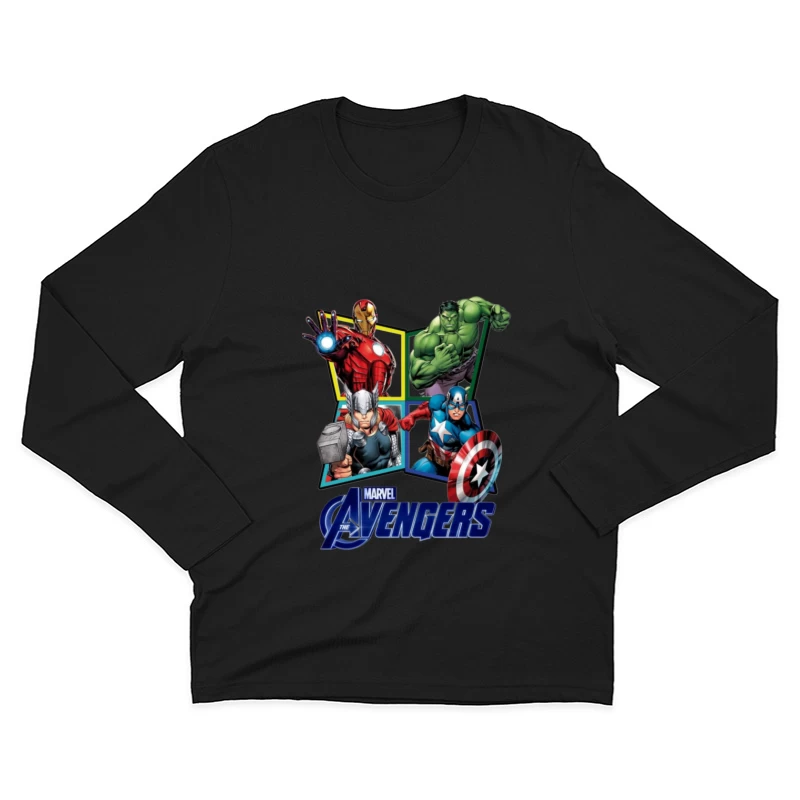 Marvel Avengers Comic Characters Male Long Sleeve T-Shirt
