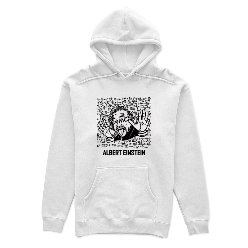 Albert Einstein Illustration mit Text Damen Pullover Hoodie