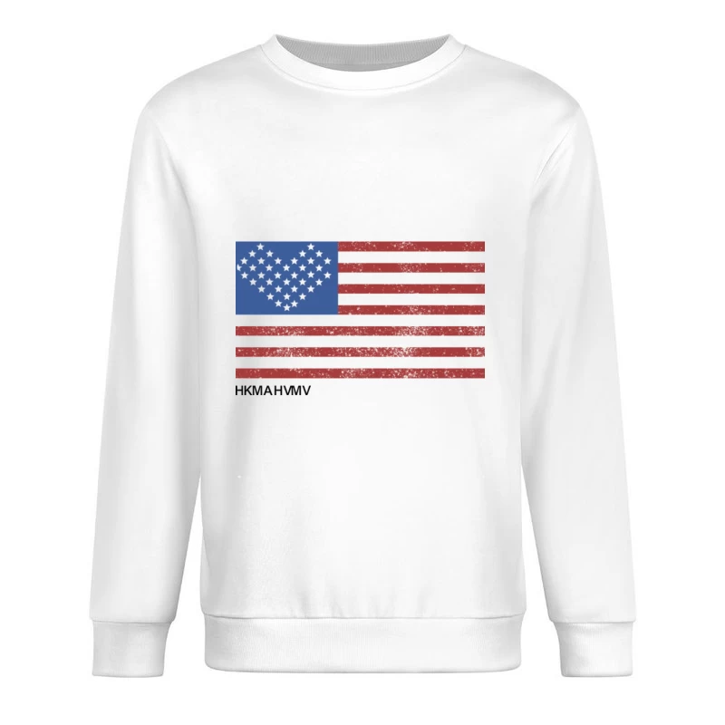 Herz-Flagge mit Streifendesign Herren Pullover Sweatshirt