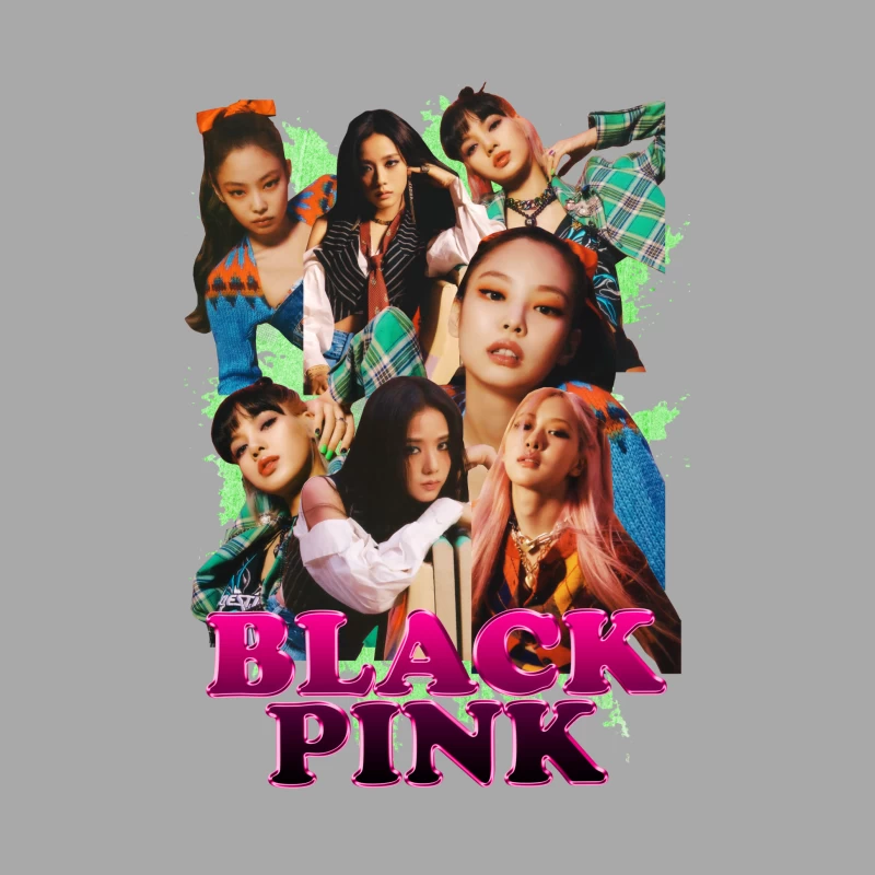 BLACKPINK Music Group Collage Male Pullover Hoodie