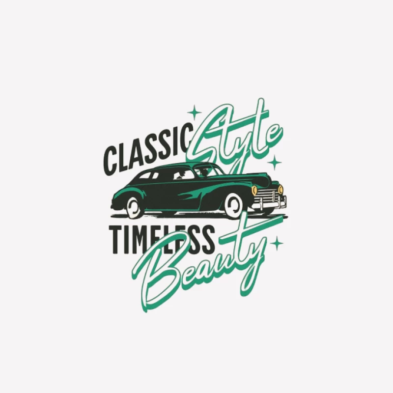 Klassischer Auto-Stil Herren T-Shirt