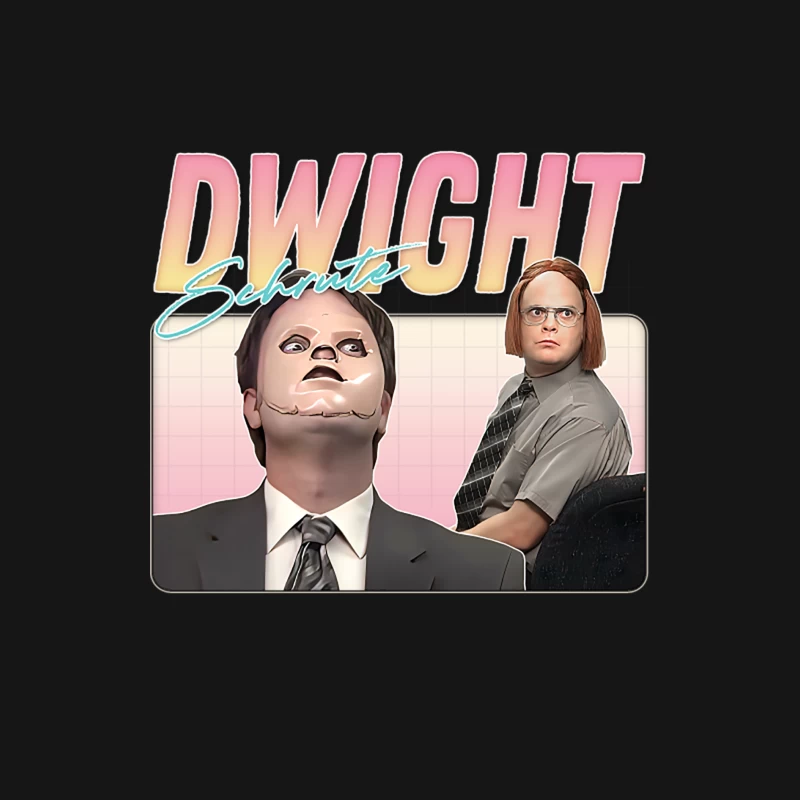 Dwight Schrute  Retro Style Fan Artwork Female Long Sleeve T-Shirt