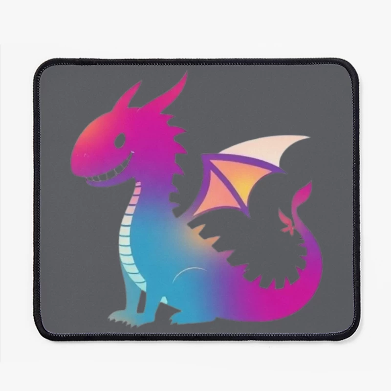 Colorful Cartoon Dragon Mouse Pad