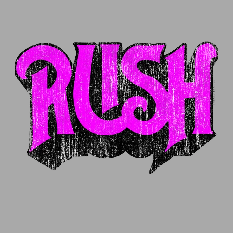 Retro Rush Typography in Graffiti Style Male Pullover Hoodie
