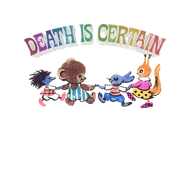 Death Is Certain - Nihilist Design Tapestry