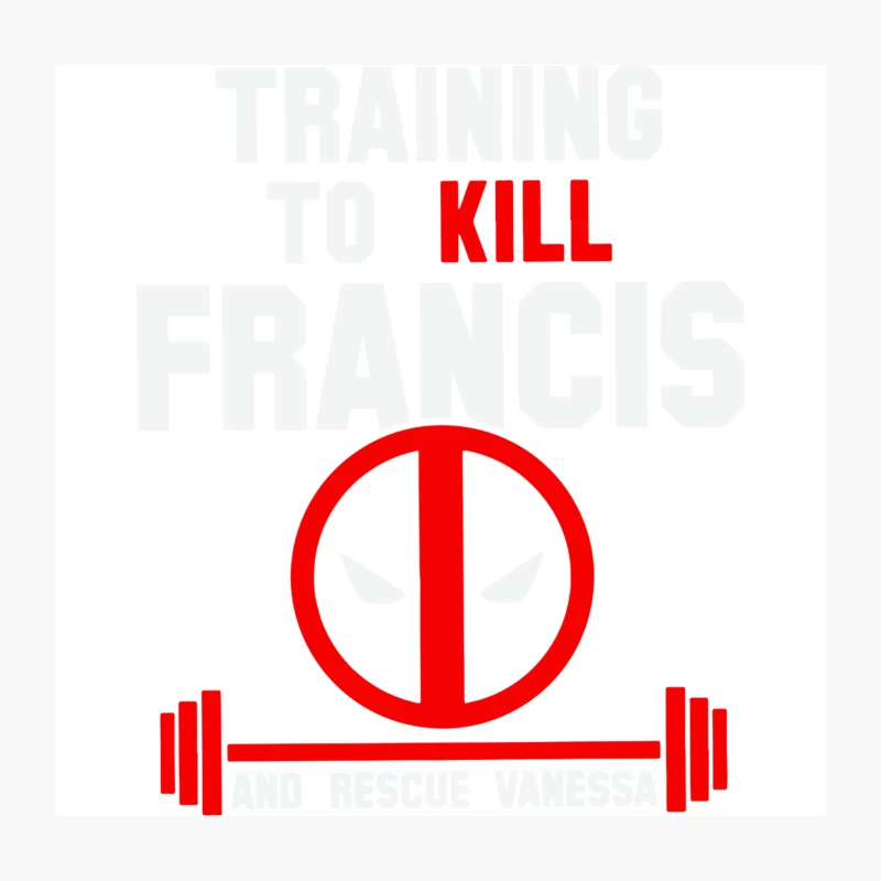 Training To Kill Francis Deadpool Throw Pillow