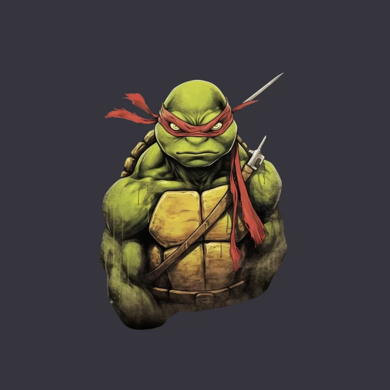 Cool Cartoon Ninja Turtle Character Tapestry