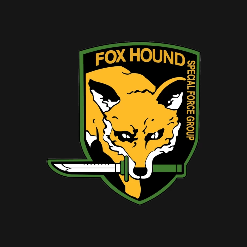 Fox Hound Special Force Group Emblem Male Long Sleeve T-Shirt