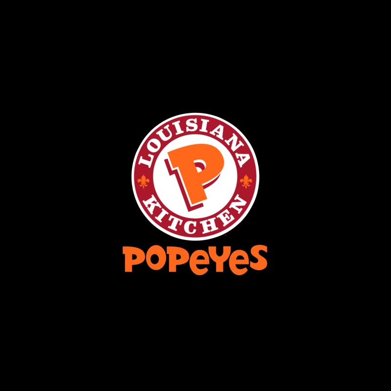 Popeyes Louisiana Kitchen Restaurant Logo Design iPhone Case