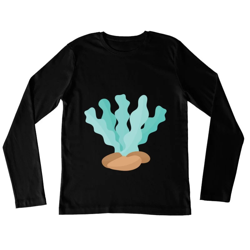 Illustration de plantes aquatiques Femme Manches Longues T-Shirt