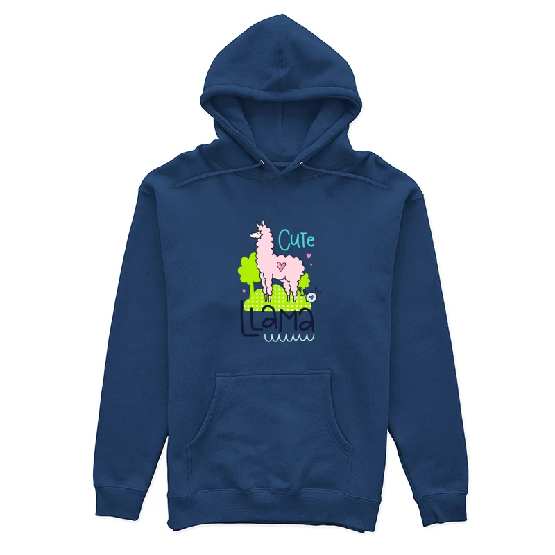 Lama mignon avec cœur Femme Sweat à capuche
