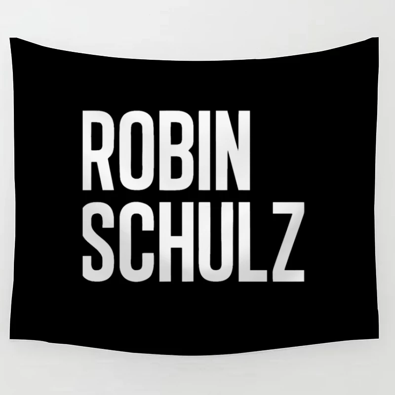 Robin Schulz Text Outline Typography Tapestry