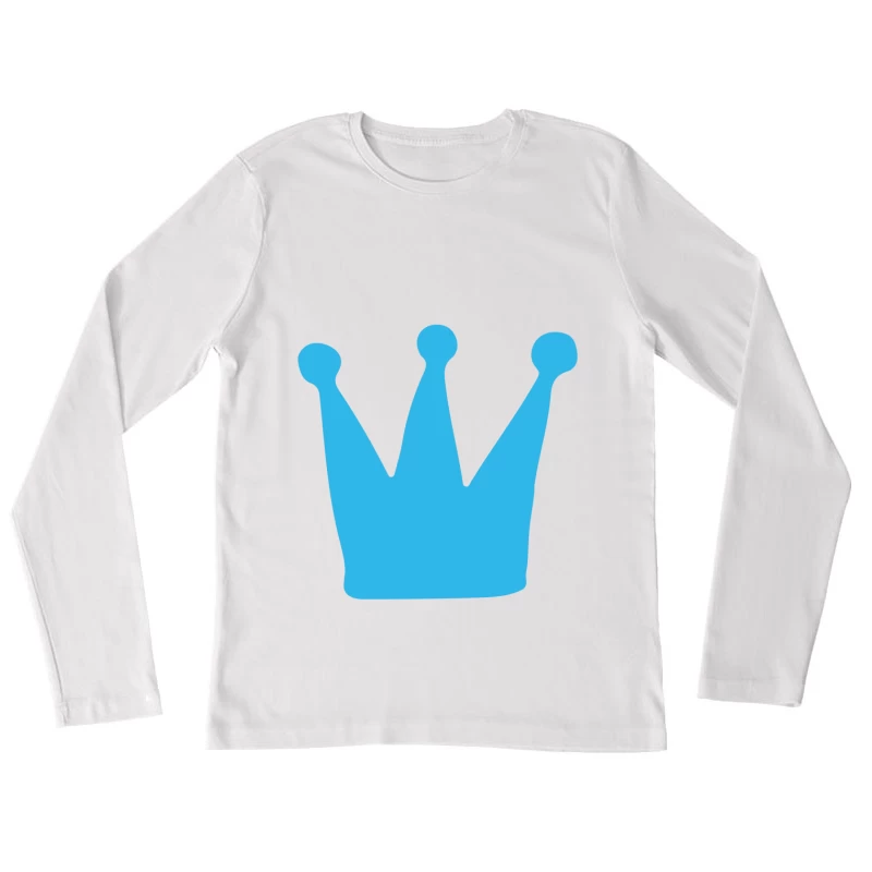 Icône Couronne Bleue Femme Manches Longues T-Shirt