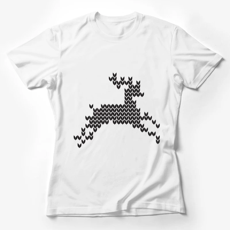 Cerf géométrique en motifs hexagonaux Femme T-Shirt
