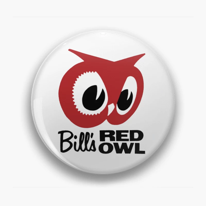 Bill's Red Owl Vintage Restaurant Logo Pin