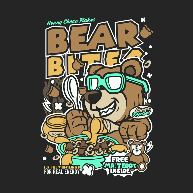 Petit-déjeuner gourmand avec ours et céréales Homme Sweat-shirt à enfiler