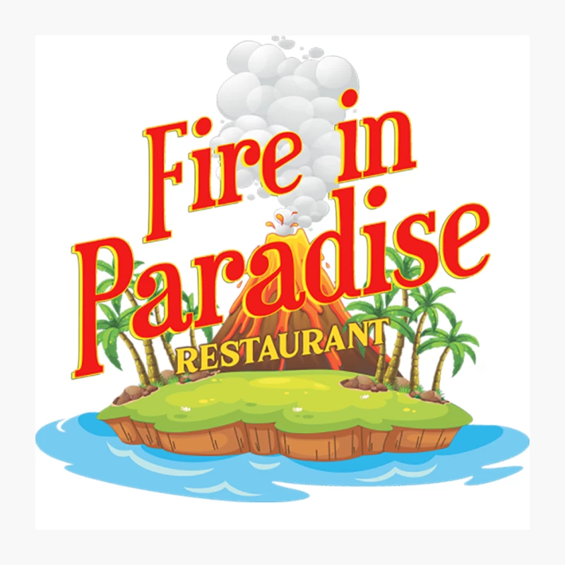 Fire in Paradise restaurant Pin