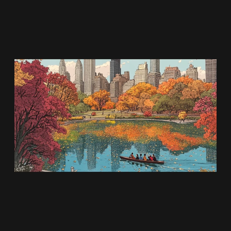 Autumn in Central Park: New York City's Urban Oasis Desk Mat