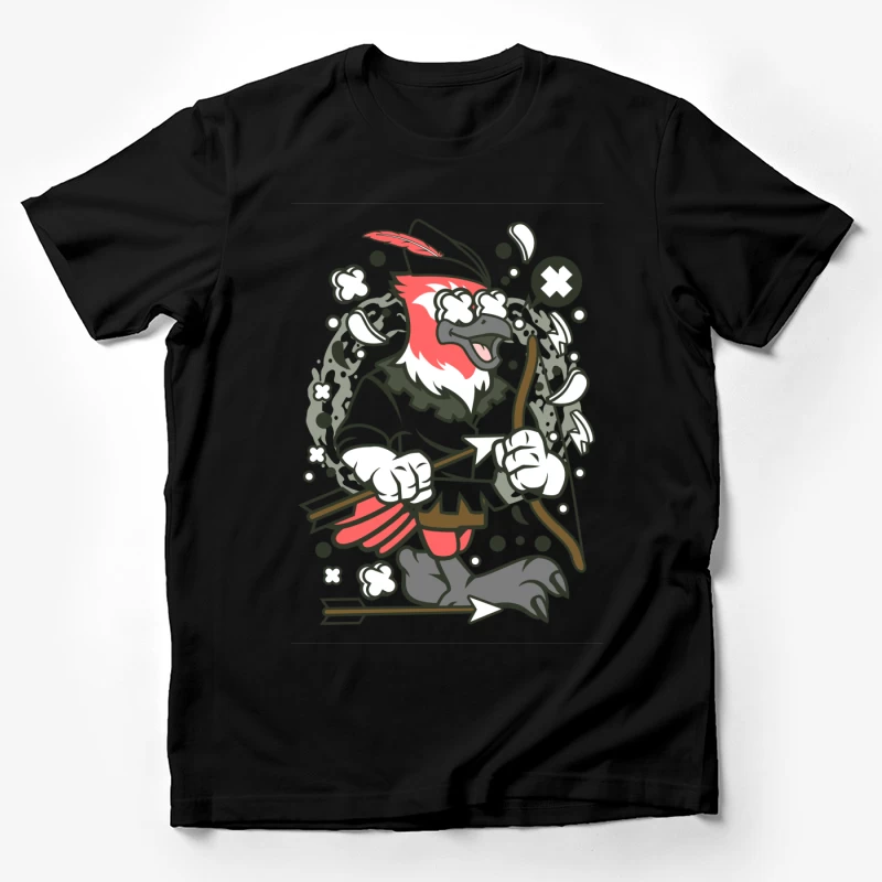 Oiseau archer comique Homme T-Shirt