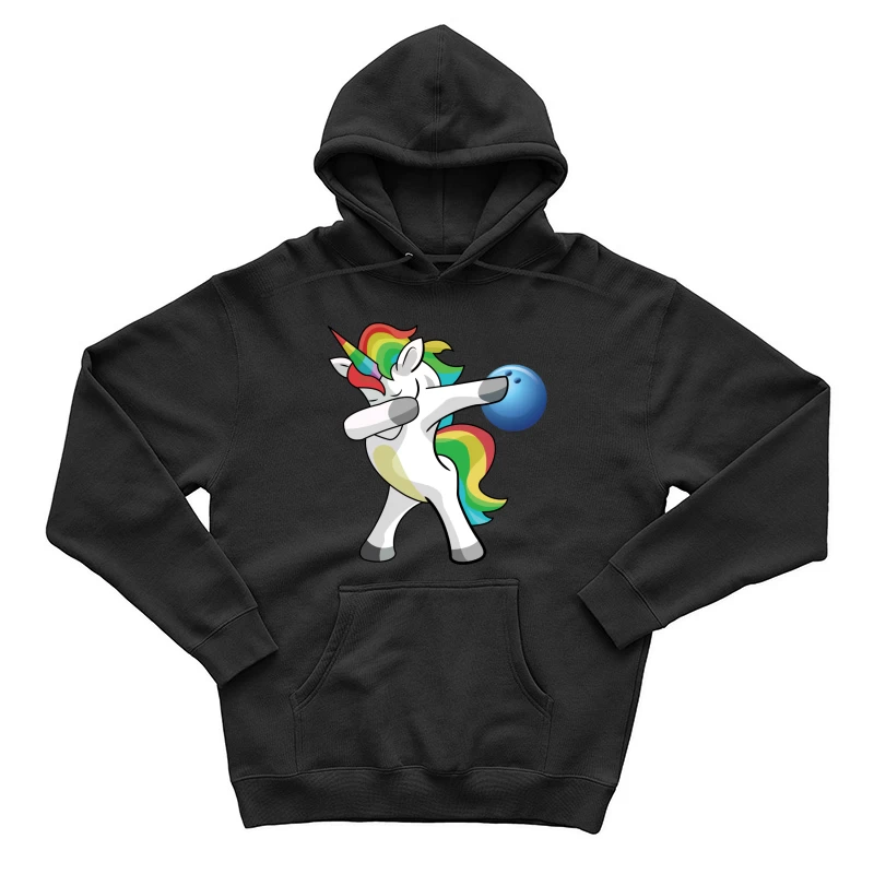Licorne Dab avec Bowling Arc-en-ciel Homme Sweat à capuche