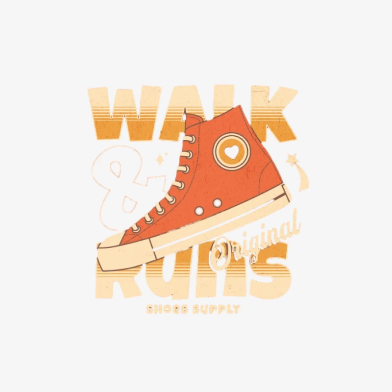 Illustration de Chaussures Originales avec Cœur Homme Sweat-shirt à enfiler