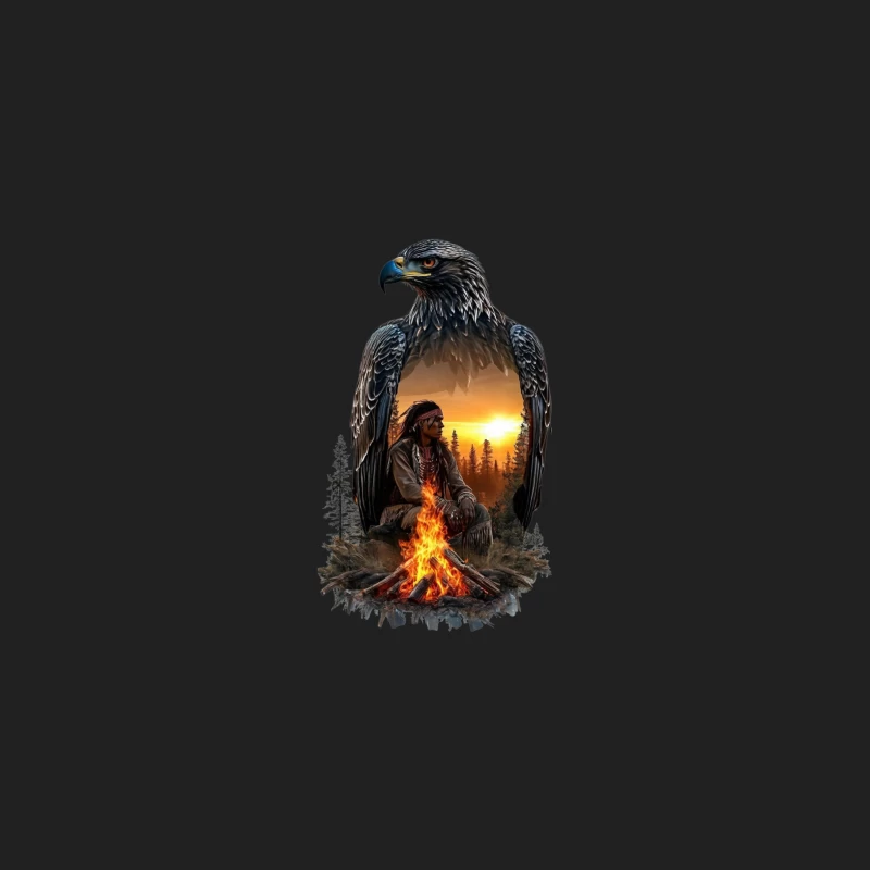 Spirit of the Eagle: A Native American Connection Bucket Hat