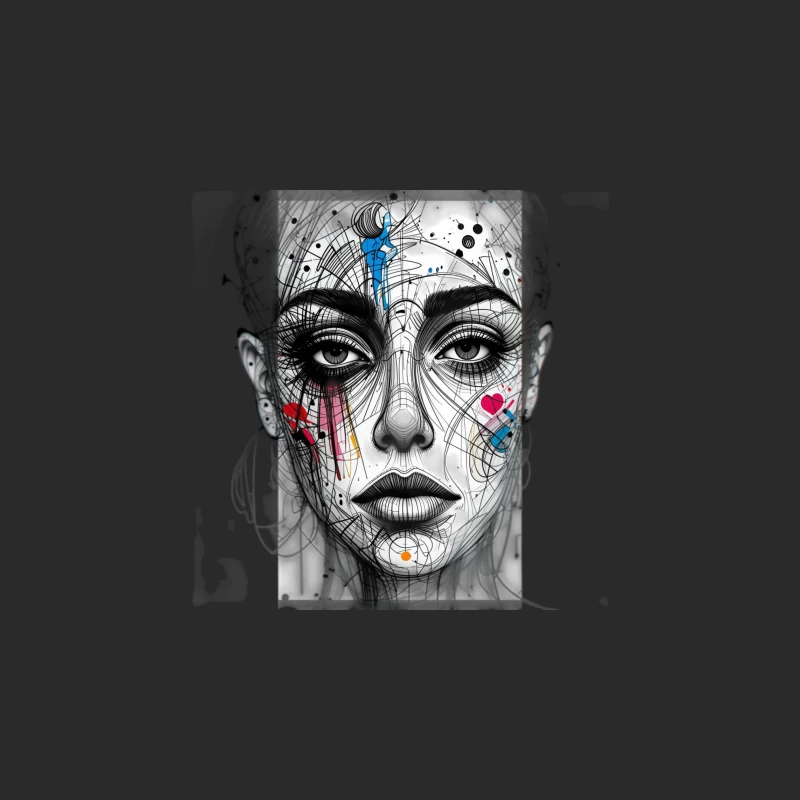 Abstract girl statue Baseball Cap
