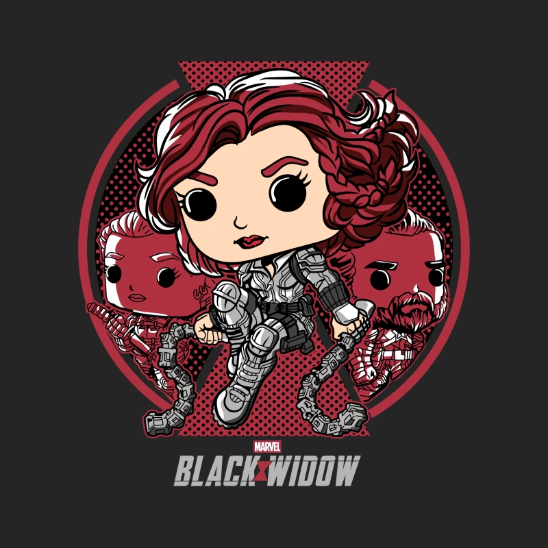 Marvel Black Widow Character Art Male Pullover Sweatshirt