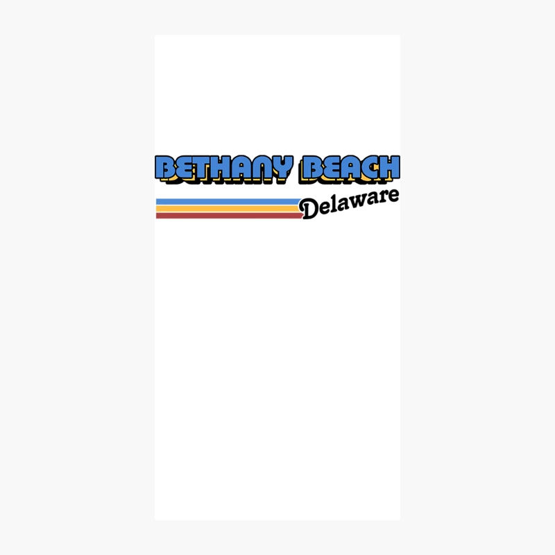 Bethany Beach, Delaware   Retro Style Design iPhone Case