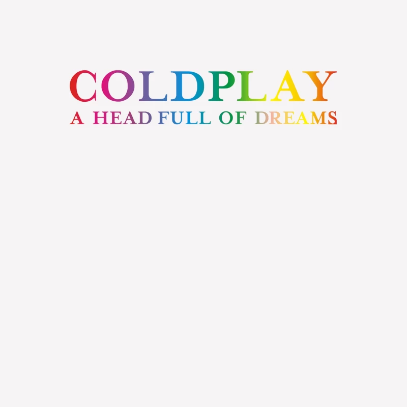 COLDPLAY A HEAD FULL OF DREAMS VECTOR Male T-Shirt