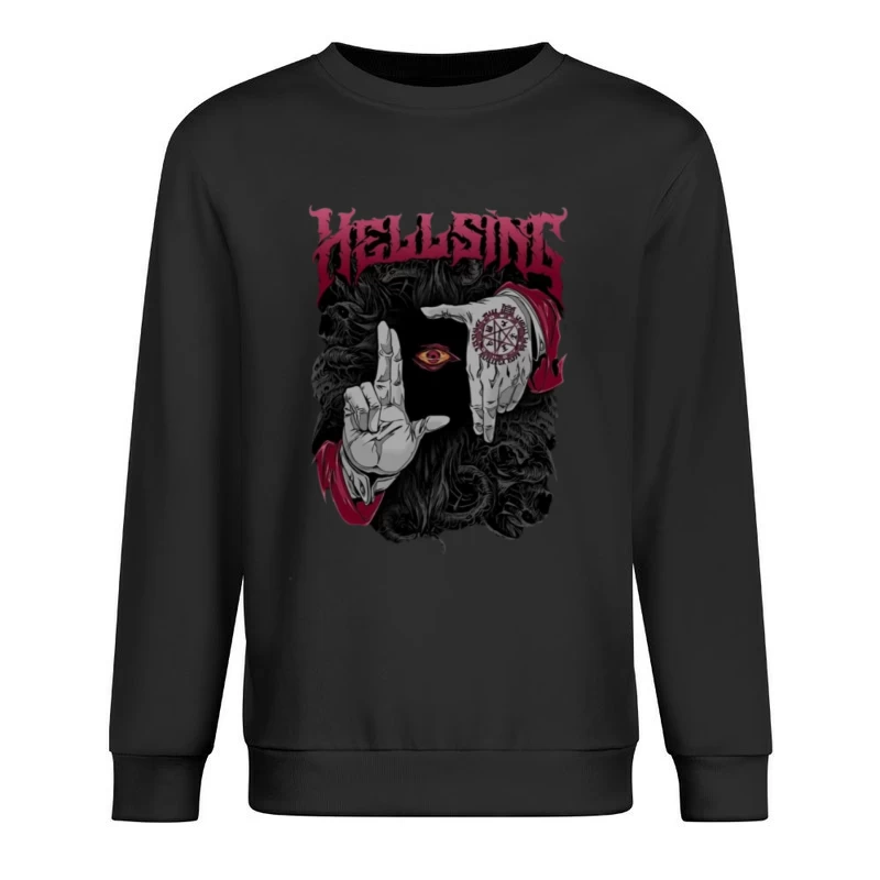 Höllische Gesten und Symbolik Herren Pullover Sweatshirt