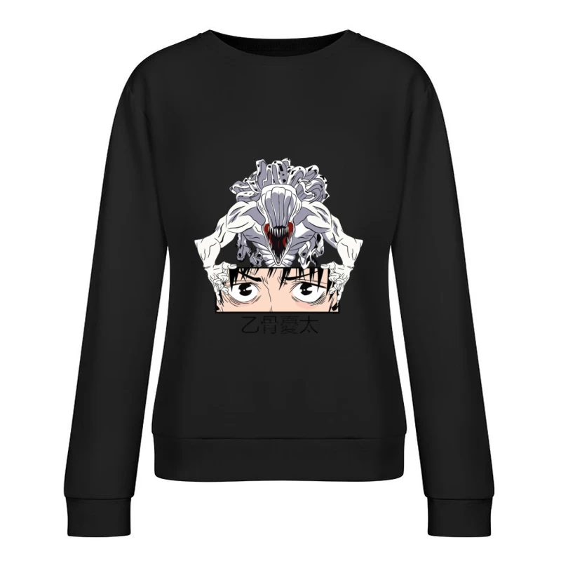 Anime Charakter mit Dämonen Damen Pullover Sweatshirt
