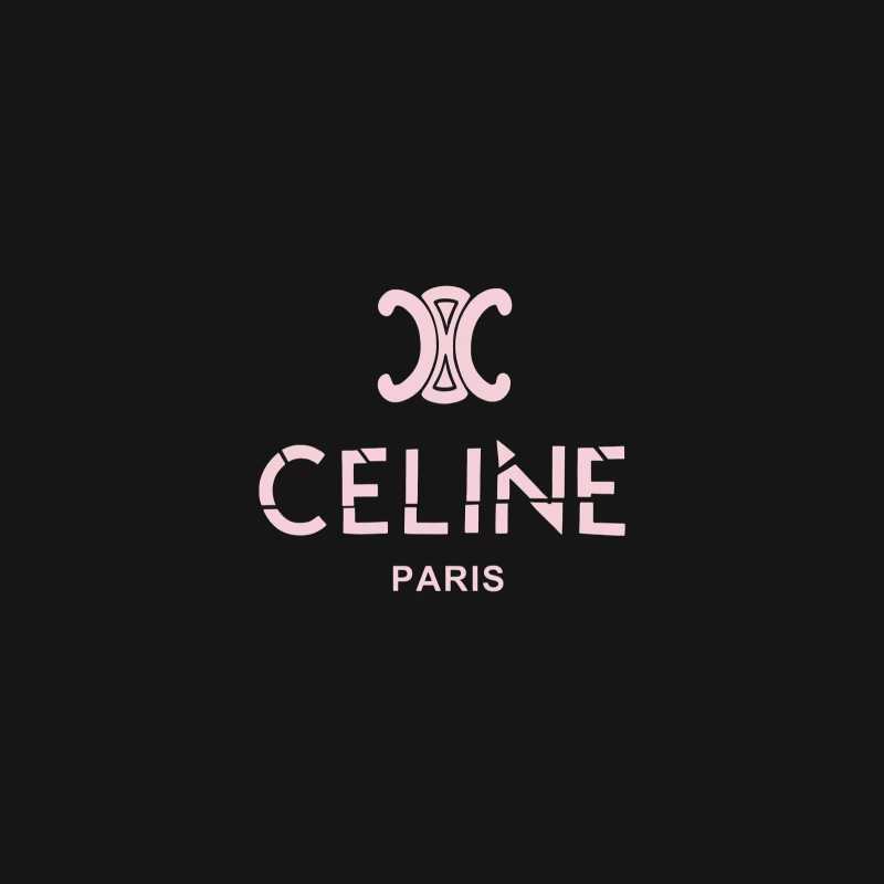 Celine Paris Logo Design Damen Langarm T-Shirt