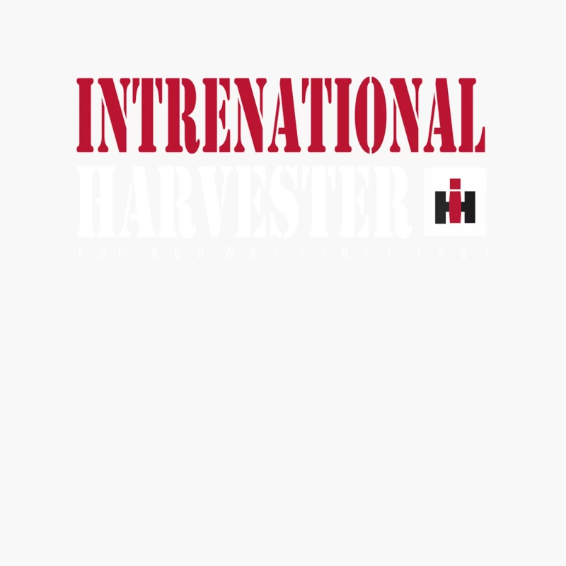 The Red Way Case IH International Harvester Tractor Novelty Cotton Tote Bag
