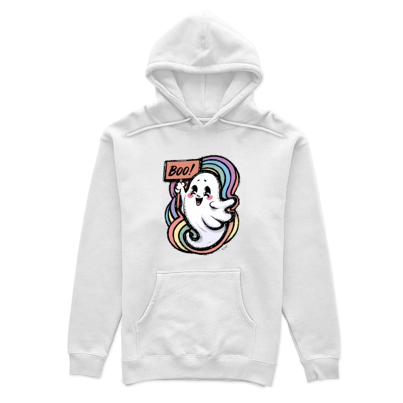 Dessin animé de fantôme joyeux pour Halloween Femme Sweat à capuche