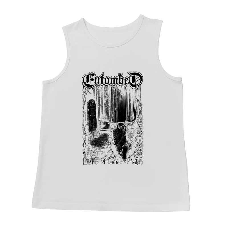 Entombed Left Hand Path Black White Male Tank Top