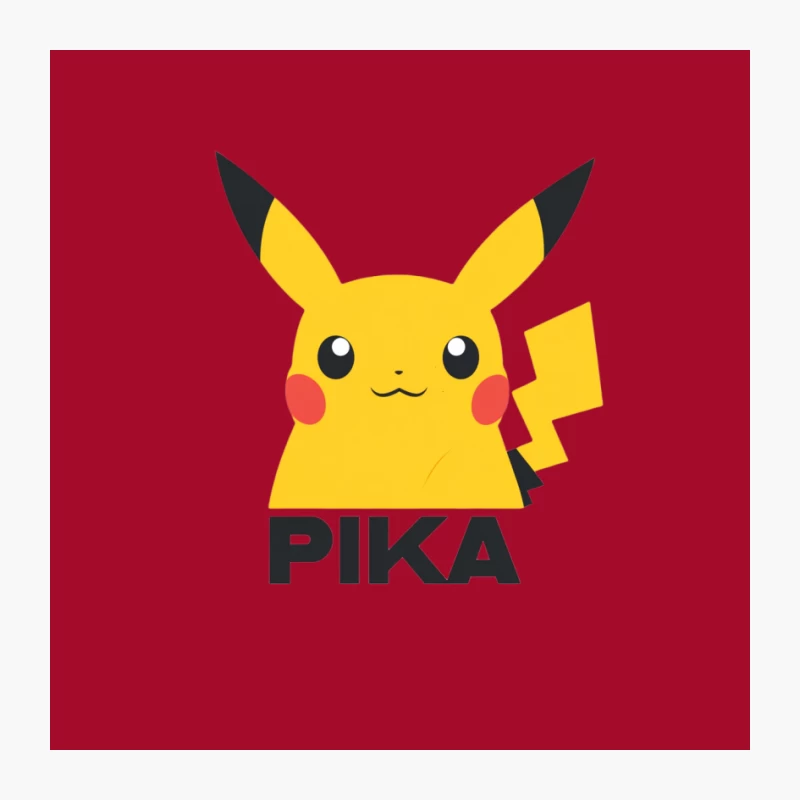 Adorable Pikachu Pokemon Character Logo Pin